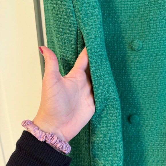 NWT Tuckernuck Pomander Place Emerald Green Tweed Bianca Dress a Line Classy XXL - Picture 6 of 15